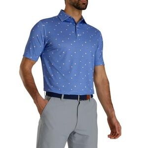 FOOTJOY Men's Cookie Print Short Sleeve Polo Size Medium